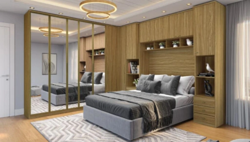 Quarto de casal com móveis prontos