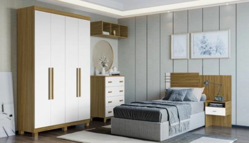 Decoração de quarto de solteiro